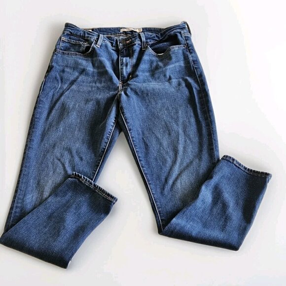 Levi's Jeans Womens 31 Blue Premium 721 High Rise Skinny Stretch Pockets Western - Picture 8 of 16